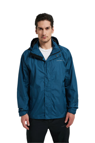 Rain Jacket with Taped Seam (Men's, Navy)