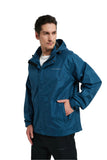 Rain Jacket with Taped Seam (Men's, Navy)