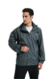 Rain Jacket with Taped Seam (Men’s, Grey)