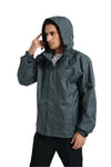 Rain Jacket with Taped Seam (Men’s, Grey)