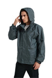 Rain Jacket with Taped Seam (Men’s, Grey)