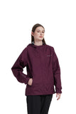 Rain Jacket with Taped Seam (Women’s, Burgundy)