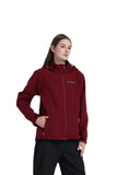 Fleece Lined Softshell Jacket (Women's, Burgundy)